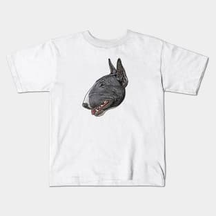 Bullterrier side profile Kids T-Shirt